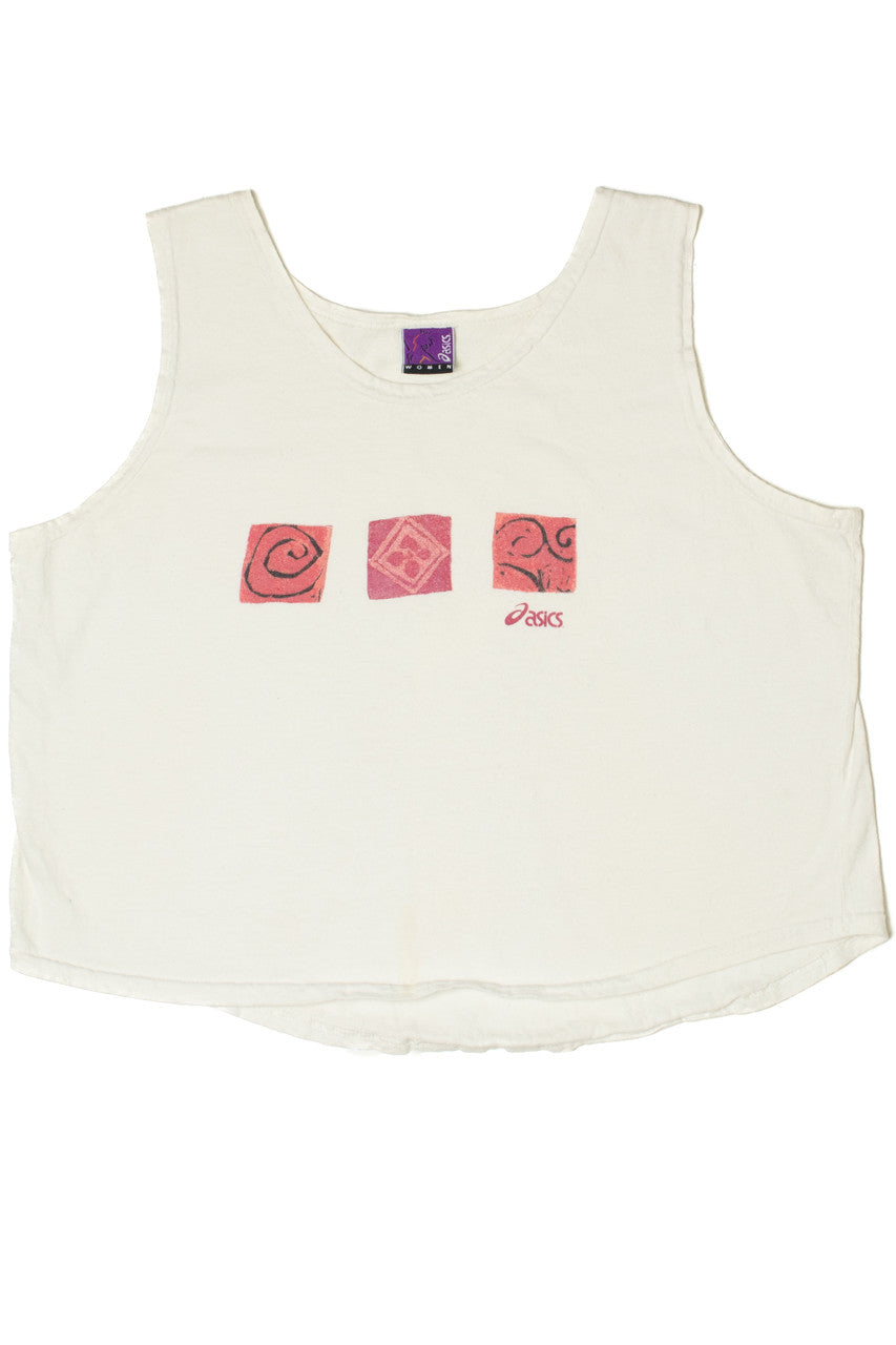 Vintage Asics Spiral Graphic Logo Tank Top