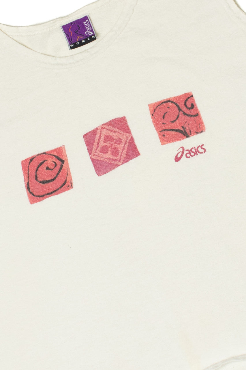 Vintage Asics Spiral Graphic Logo Tank Top