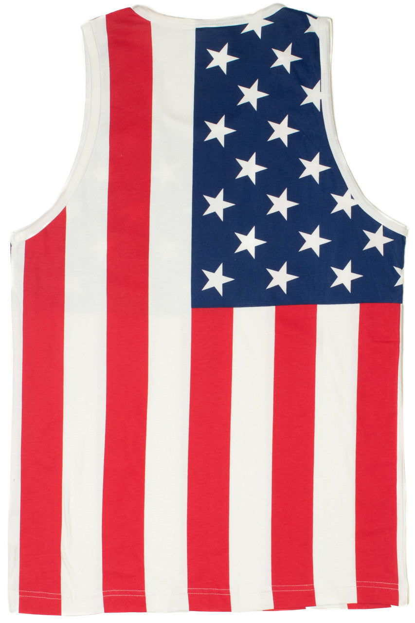 Vintage Screen Printed American Flag Tank Top