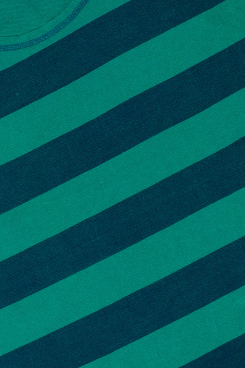 Vintage Teal & Navy Striped Tank Top