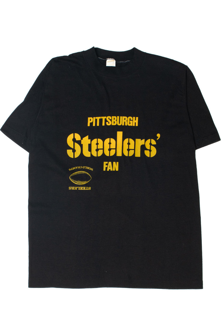 Vintage Pittsburgh Steelers Fan Misprint Single Stitch T-Shirt