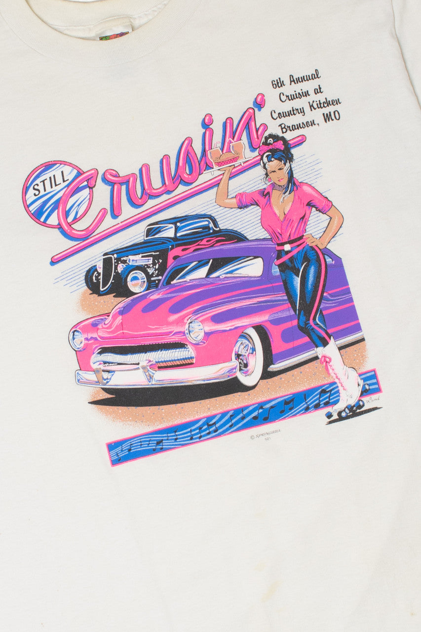 Vintage "Still Cruisin'" Neon Print T-Shirt