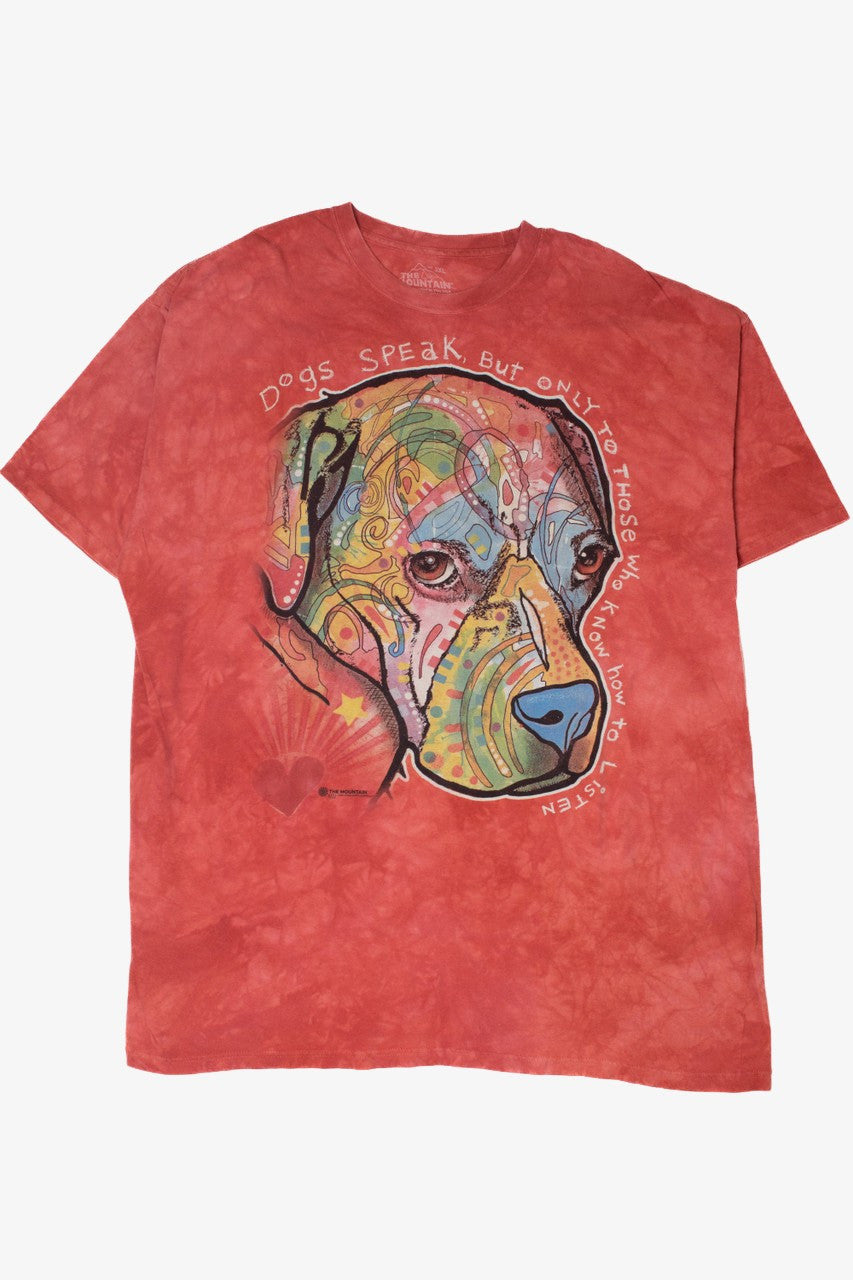 The Mountain "Dogs Speak" Tie Dye T-Shirt