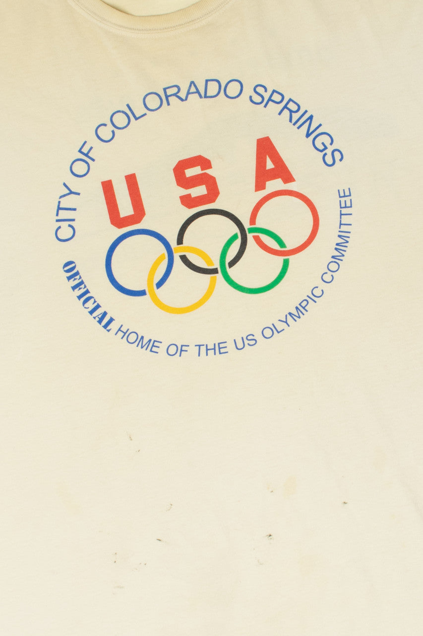 Vintage Colorado Springs Olympic Comittee USA T-Shirt