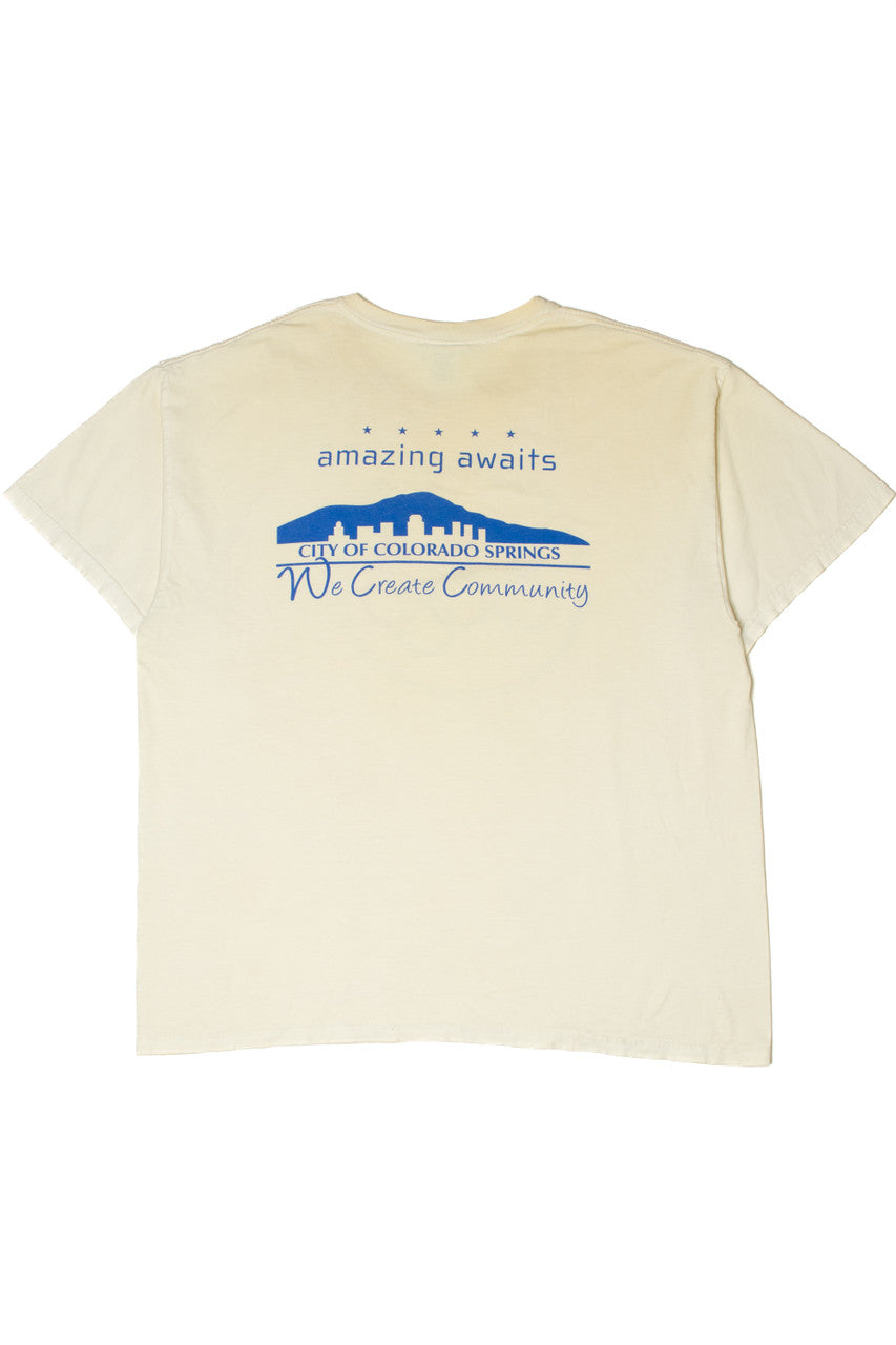 Vintage Colorado Springs Olympic Comittee USA T-Shirt