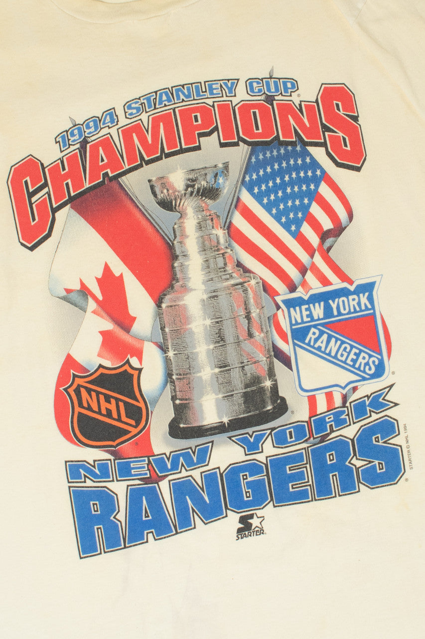Vintage 1994 NHL Stanley Cup Champions New York Rangers T-Shirt