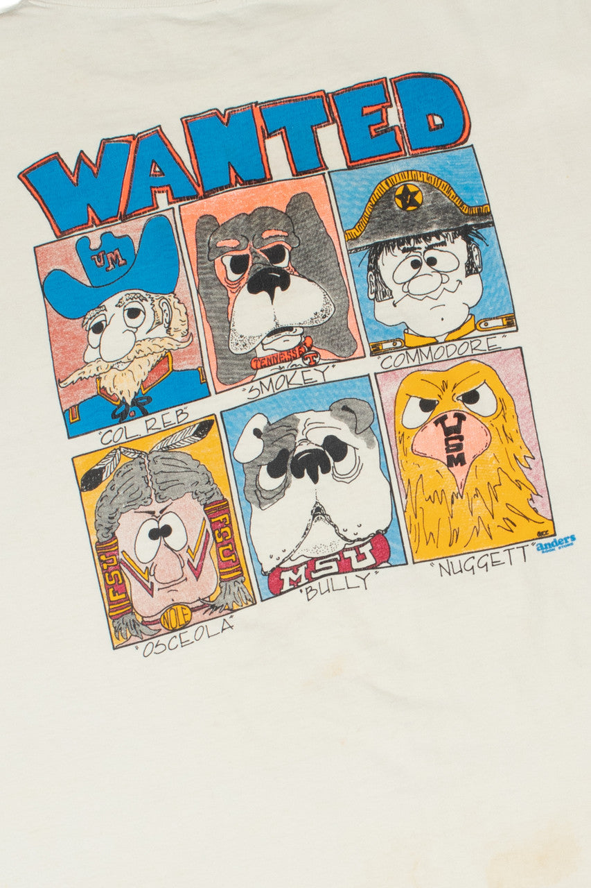 Vintage "Cat Tracy" Wanted Characters T-Shirt
