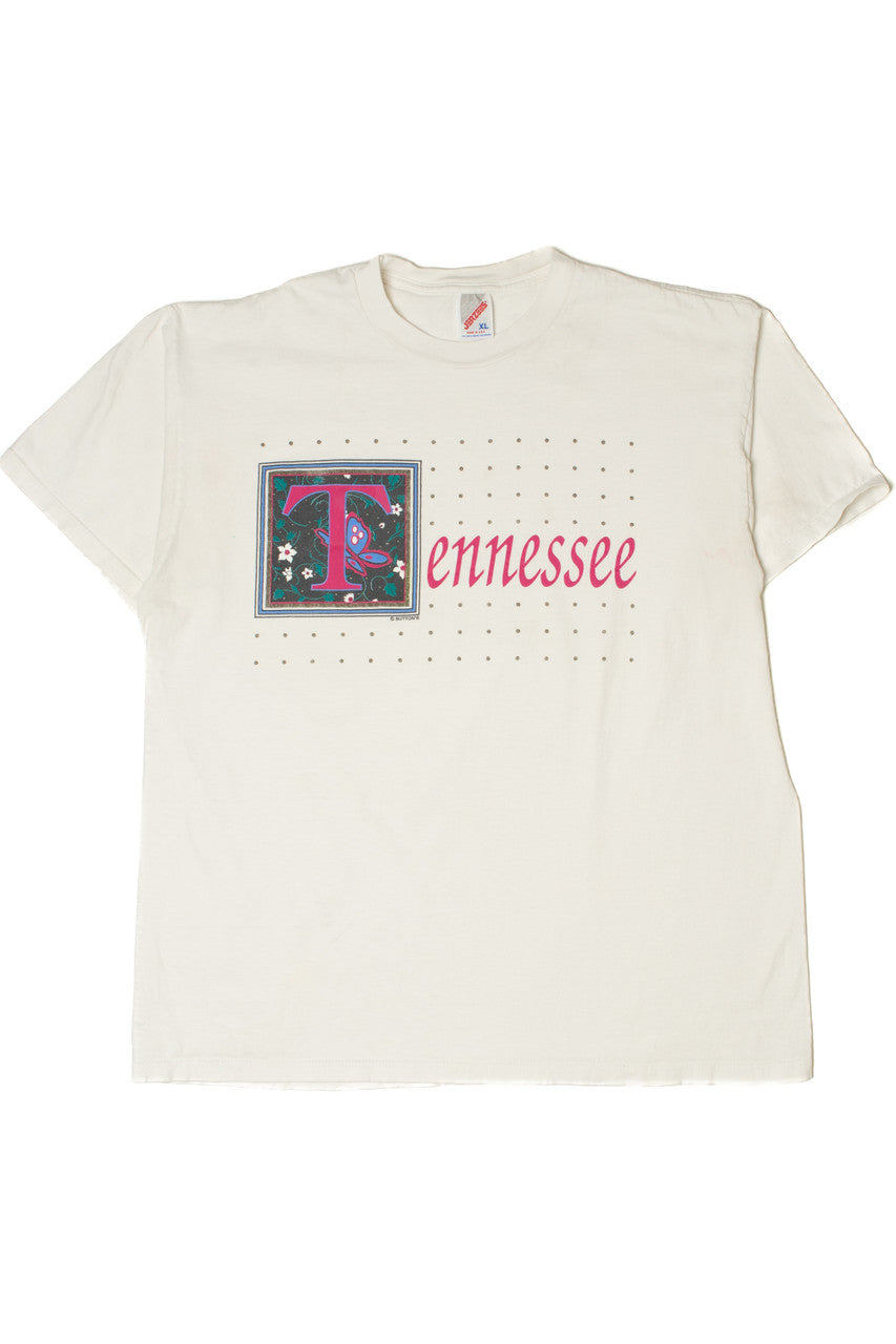 Vintage "Tennessee" Butterfly Graphic T-Shirt