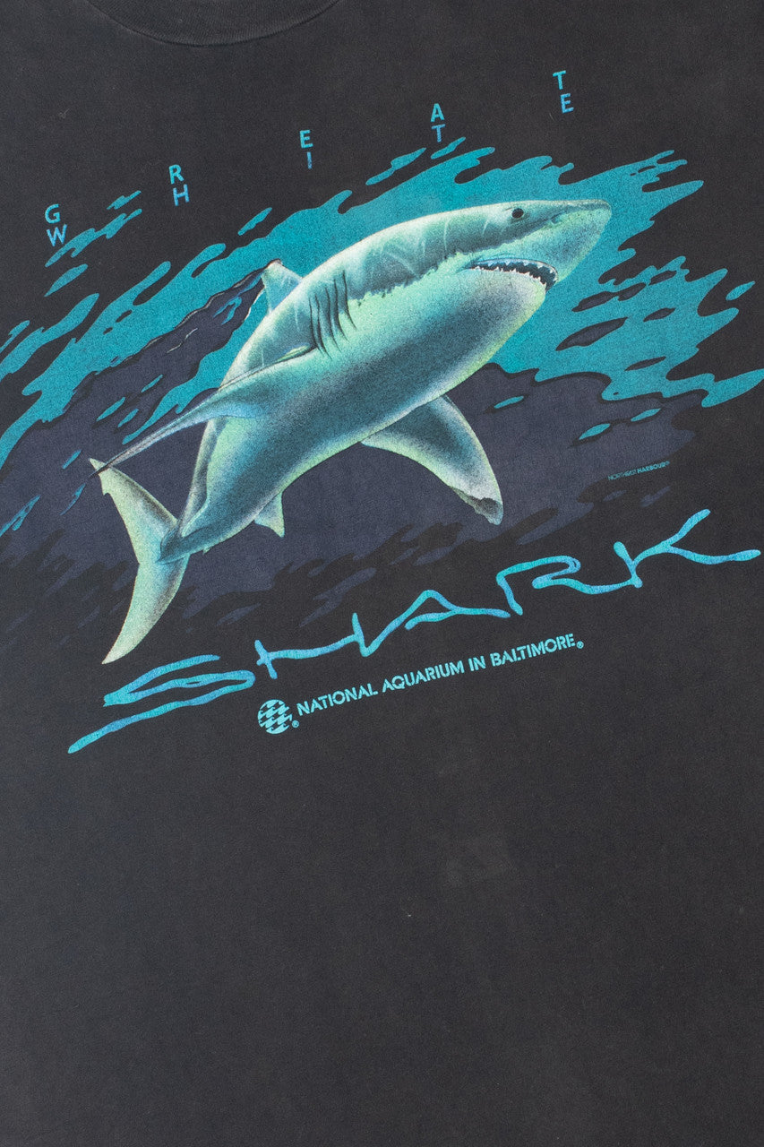 Vintage "Great White Shark National Aquarium In Baltimore" T-Shirt