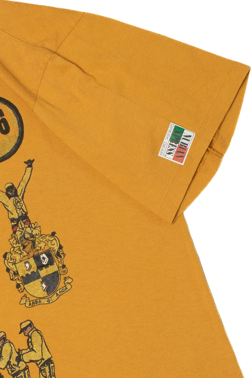 Vintage 1995 "Route 1906" Nubian Express Gold Shimmer T-Shirt