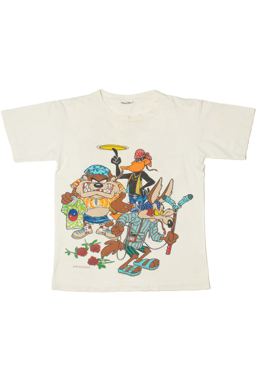 Vintage 1994 Looney Tunes Tie Dye Hippie Single Stitch T-Shirt