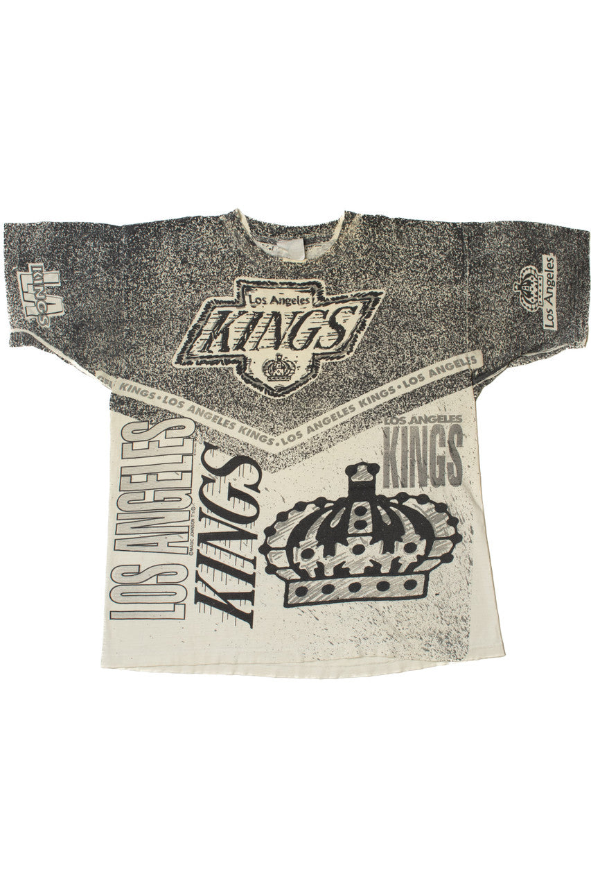 Vintage Los Angeles Kings NHL All Over Print T-Shirt