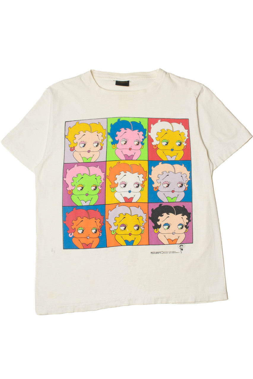 Vintage 1990 Betty Boop Warhol Style Pop Art T-Shirt