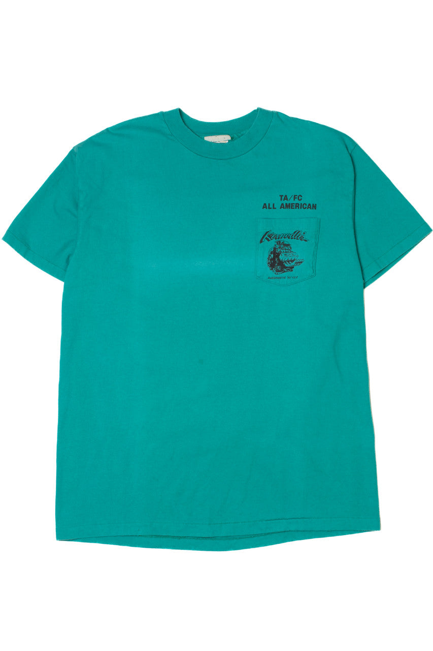 Vintage "Butch Kernodle's All American" Auto Service Pocket T-Shirt