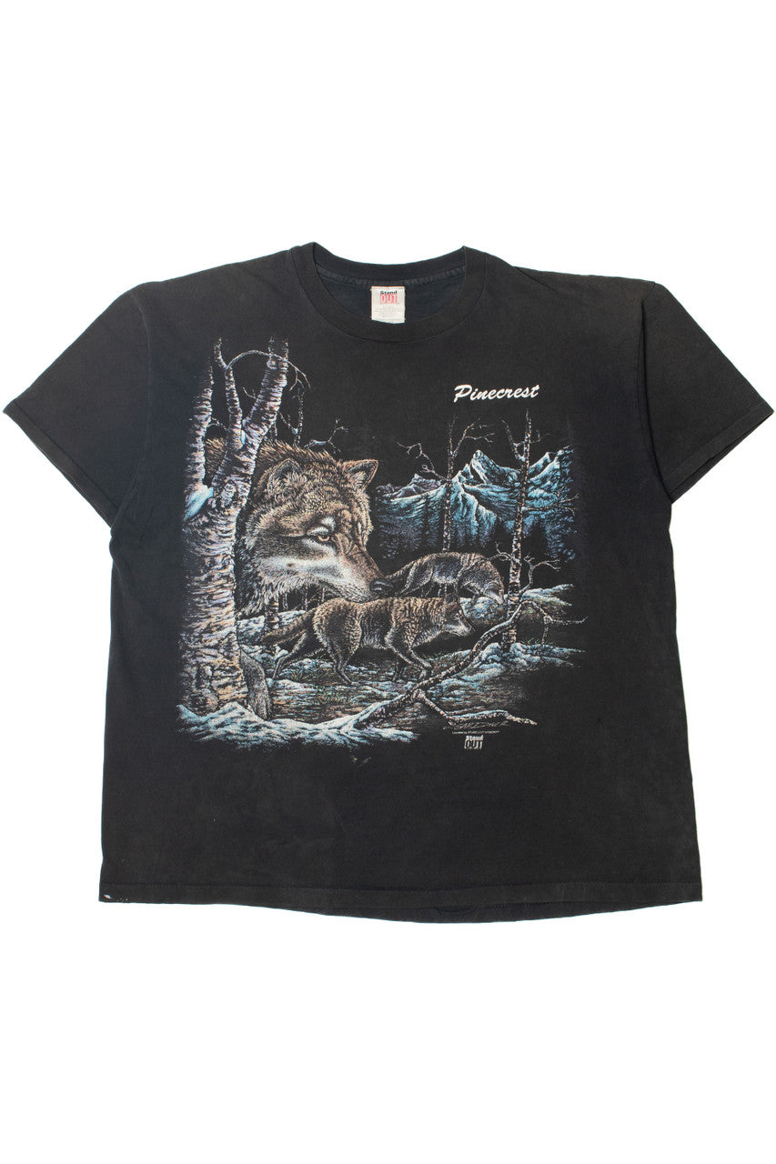Vintage 1993 "Pinecrest" Wolf Single Stitch T-Shirt