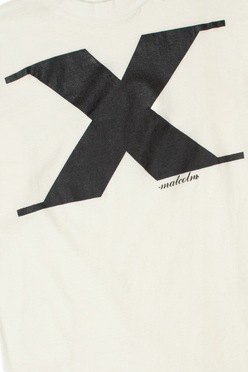 Vintage 1990's Malcolm X Movie Promo T-Shirt