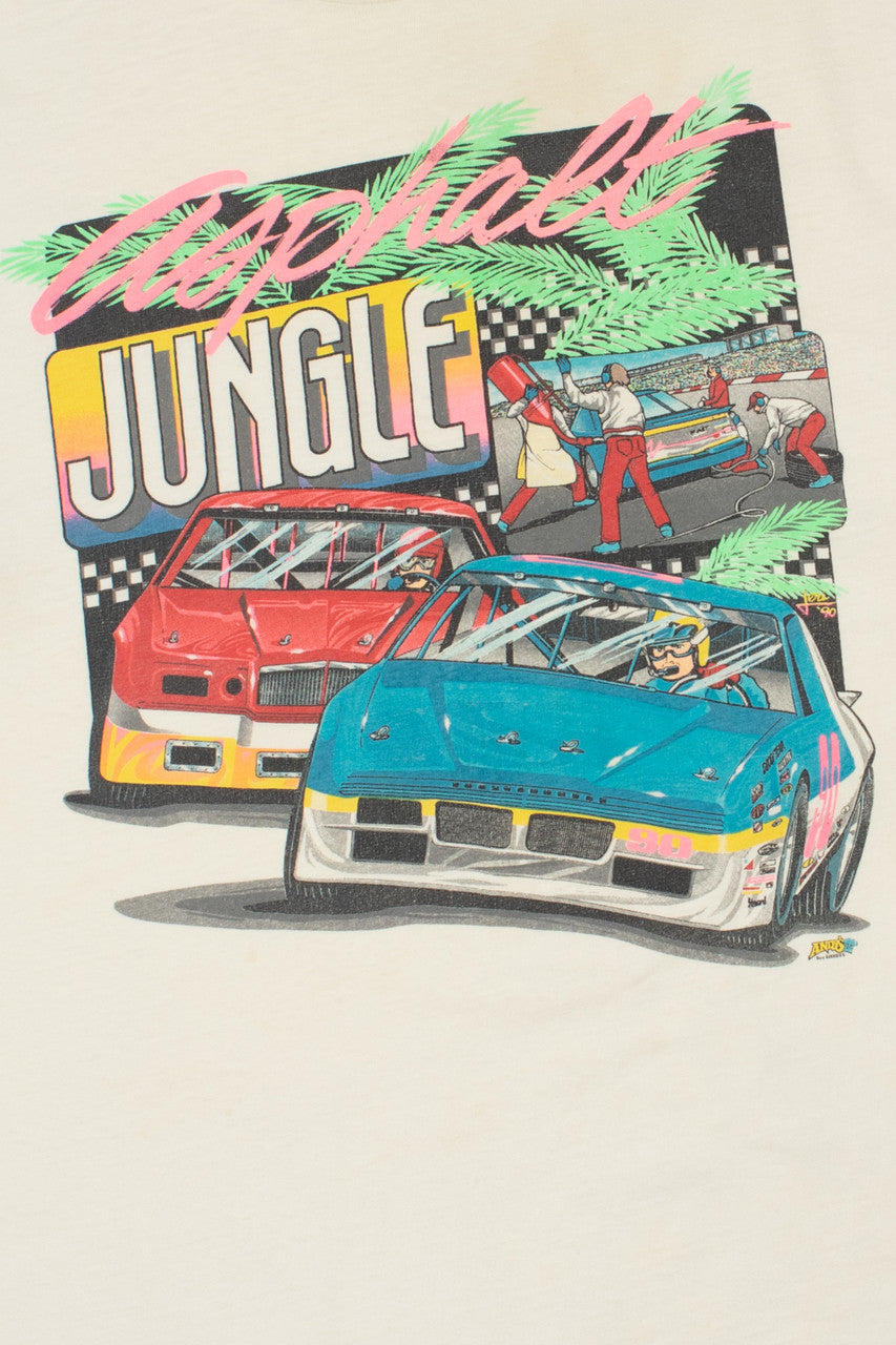 Vintage Asphalt Jungle Race Car Graphic T-Shirt