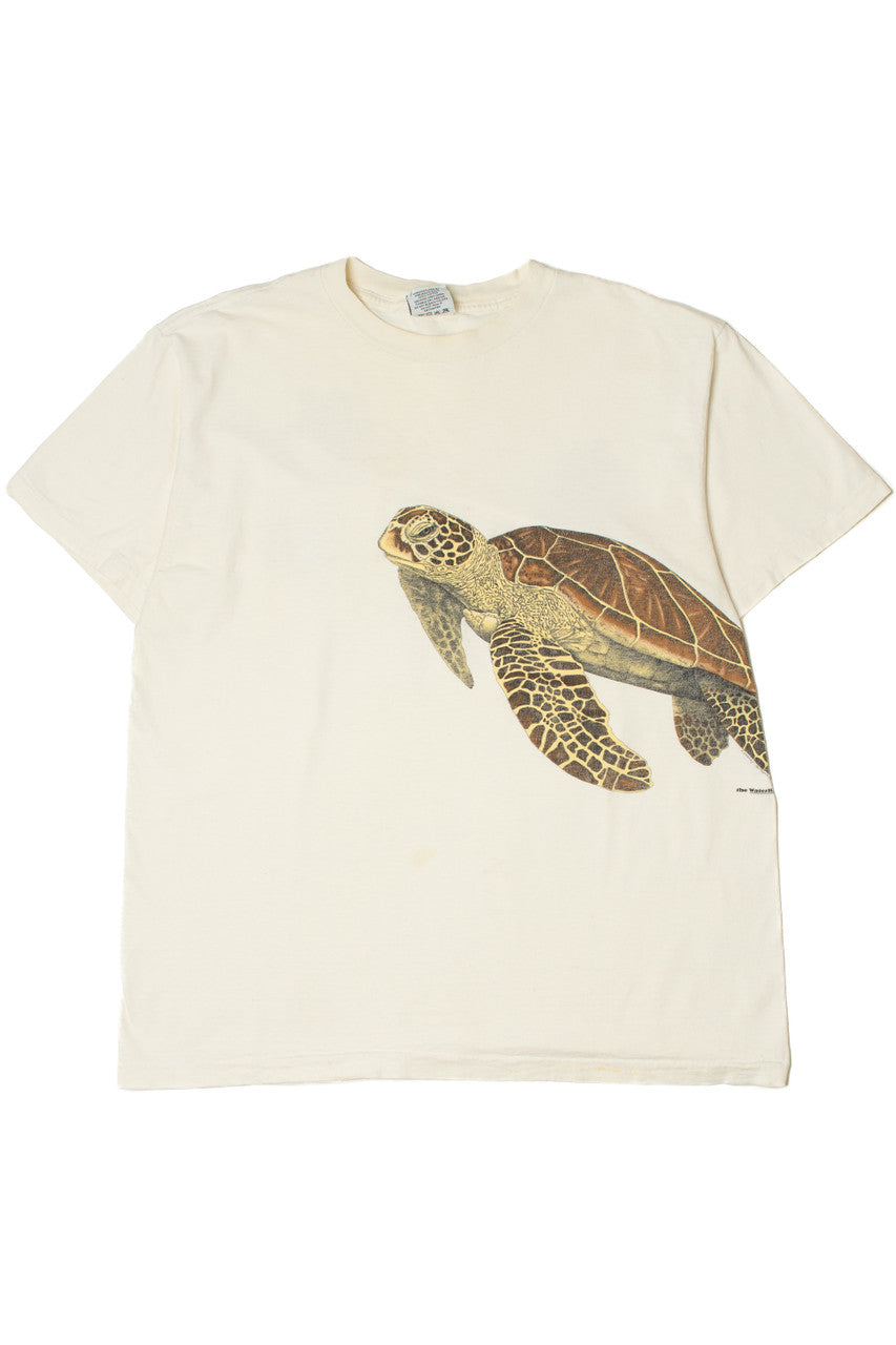 Vintage "The WaterHouse Inc" Sea Turtle Wraparound Print T-Shirt