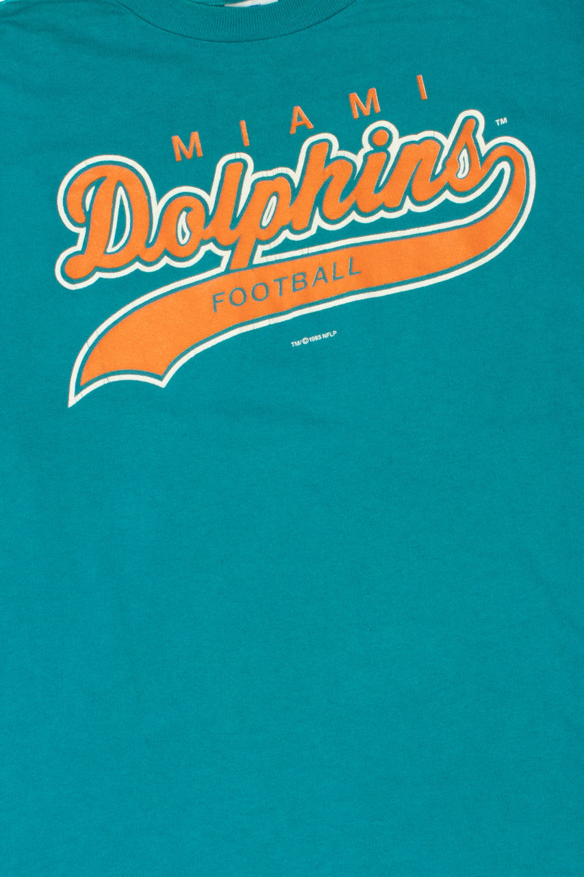Vintage 1993 Miami Dolphins NFL Football Single Stitch Starter T-Shirt