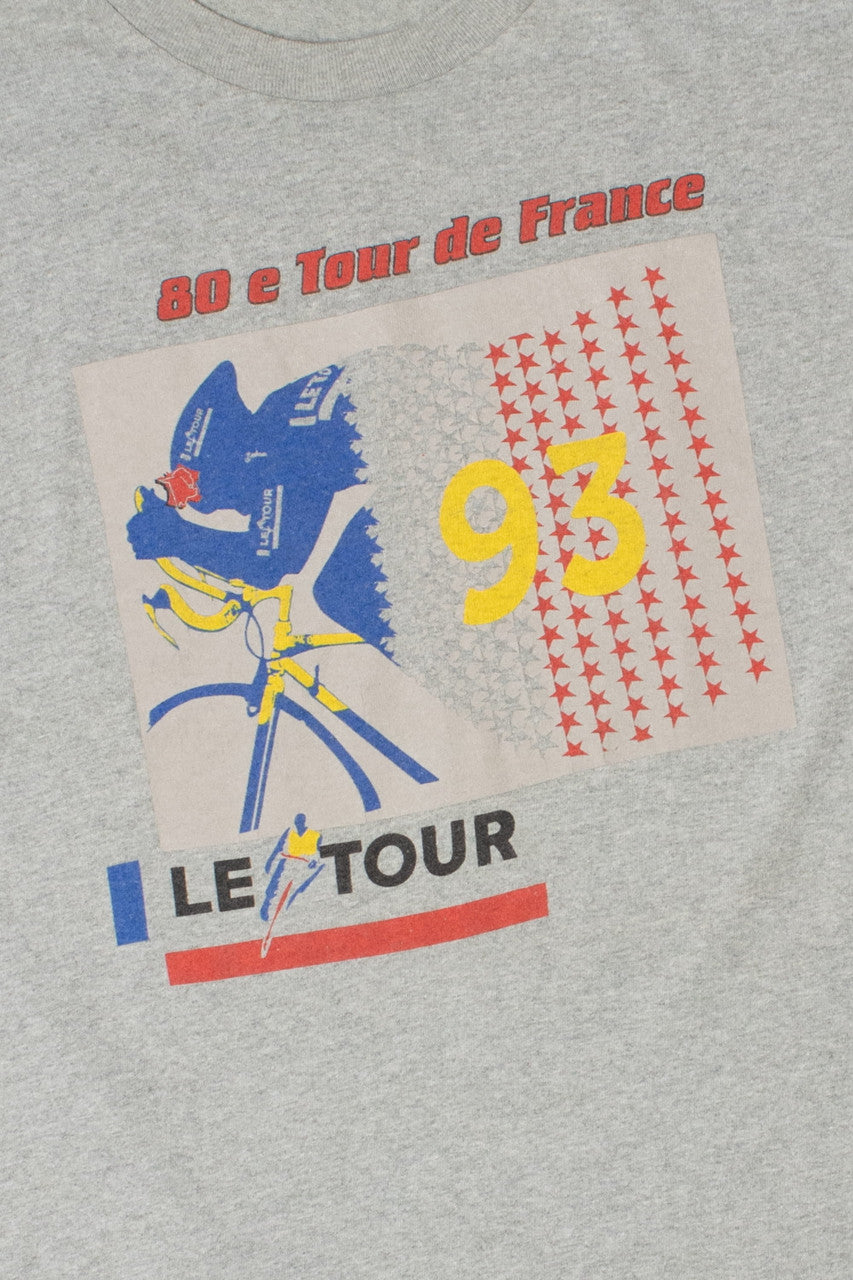 Vintage 1993 80th Tour Of France Cycling "Le Tour" T-Shirt