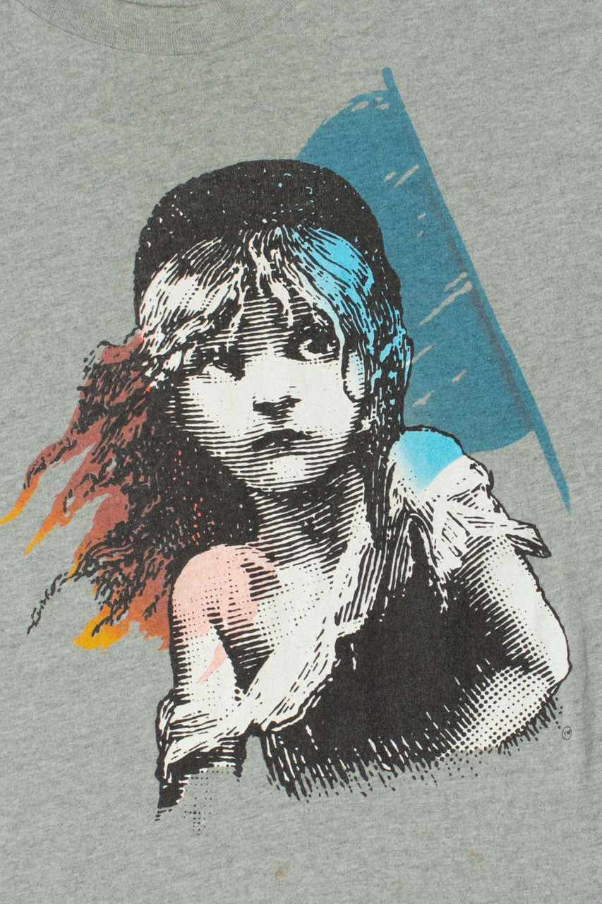 Vintage 1986 Les Miserables Broadway Musical Single Stitch T-Shirt