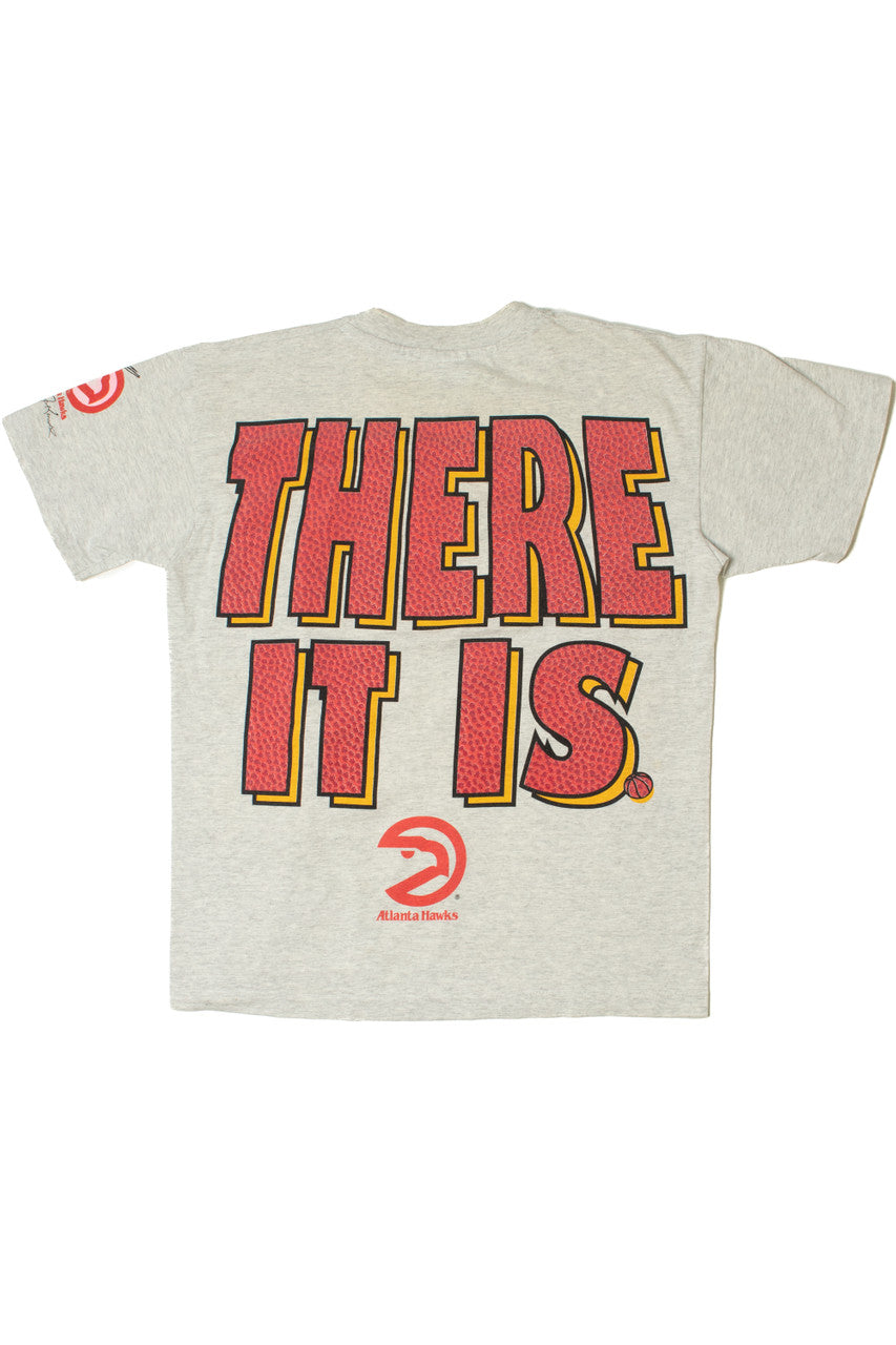 Vintage "Hoop There It Is" Atlanta Hawks NBA Basketball Front/Back T-Shirt