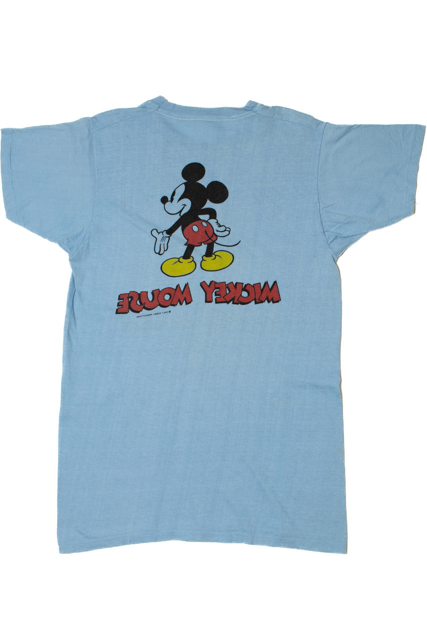 Vintage "Mickey Mouse" Disney Front/Back Print T-Shirt