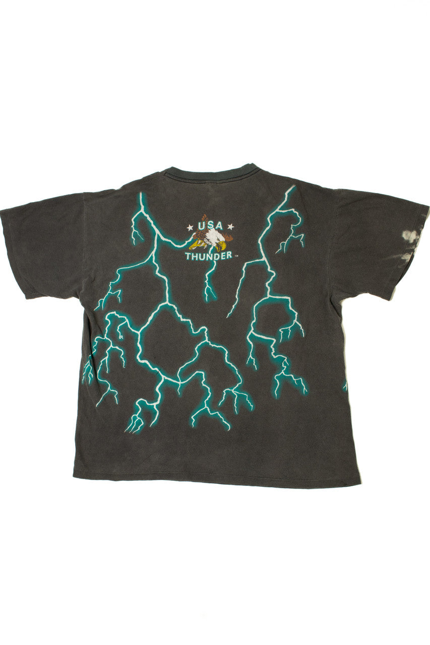 Vintage American Thunder Native Wolf T-Shirt