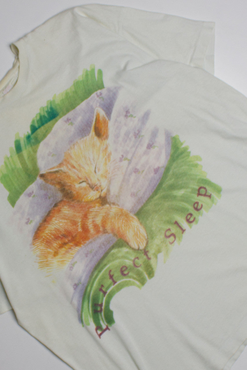 Vintage Purr-fect Cat T-Shirt (1990s) 9465