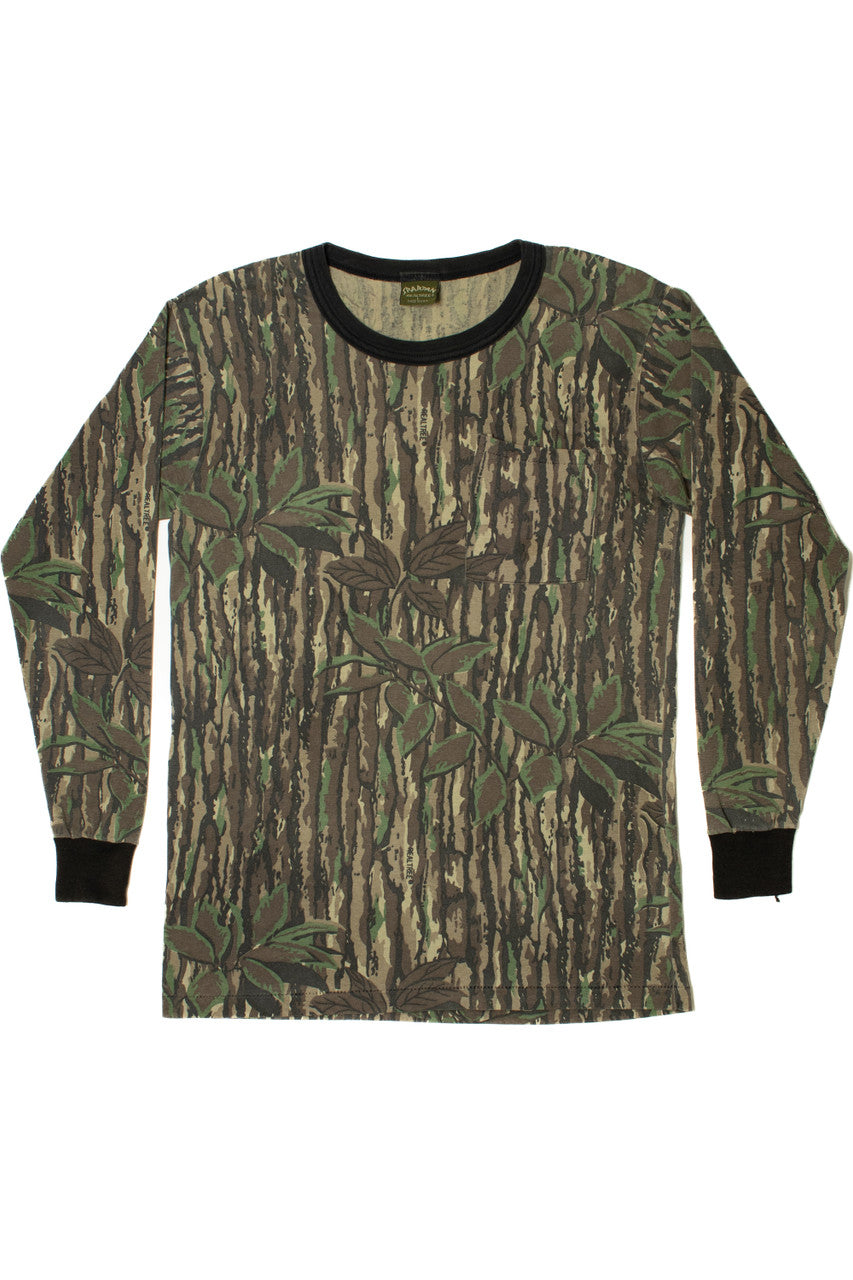 Vintage Realtree Camo Square Pocket Long Sleeve T-Shirt
