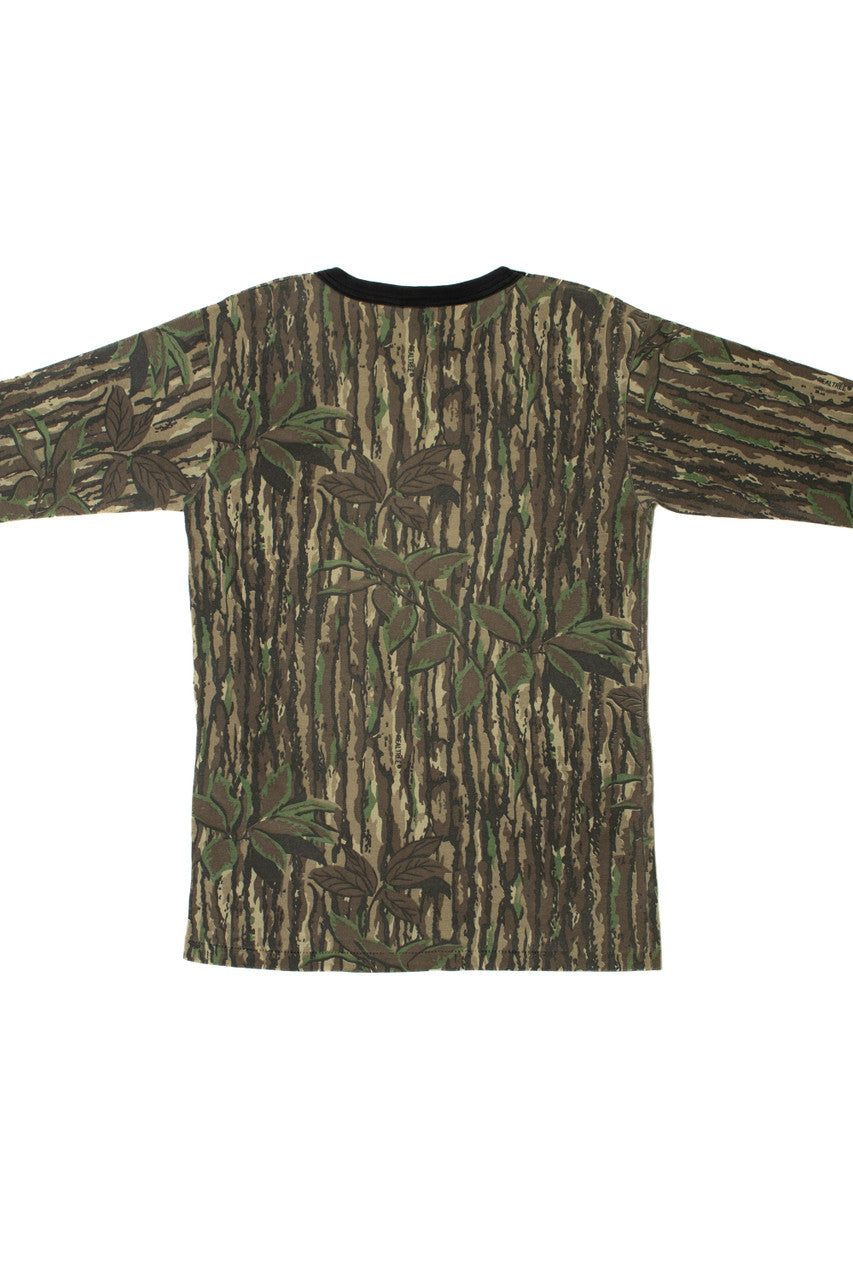 Vintage Realtree Camo Square Pocket Long Sleeve T-Shirt