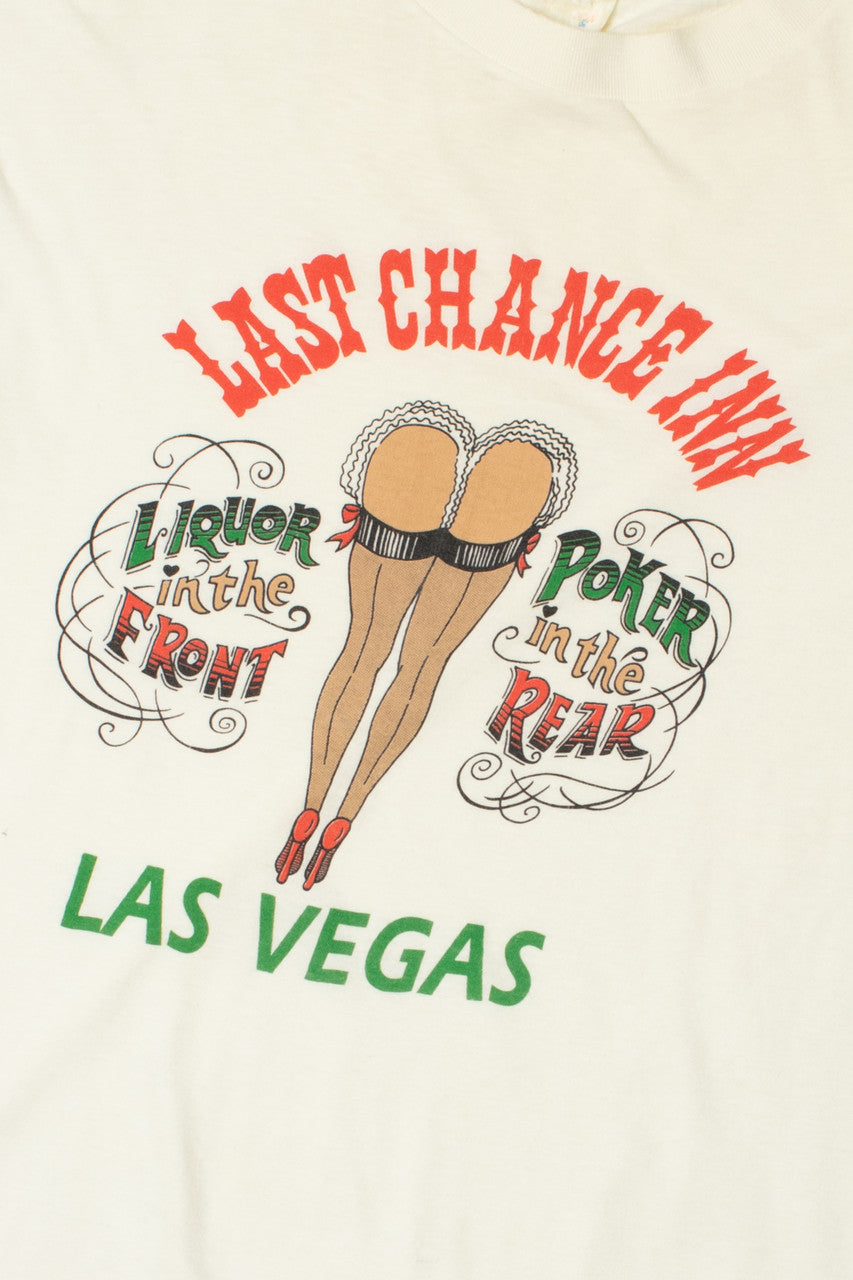 Vintage Las Vegas "Liquor Poker" Phrase T-Shirt