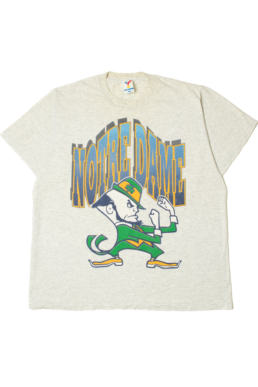 Vintage "Notre Dame" Fighting Irish Mascot T-Shirt
