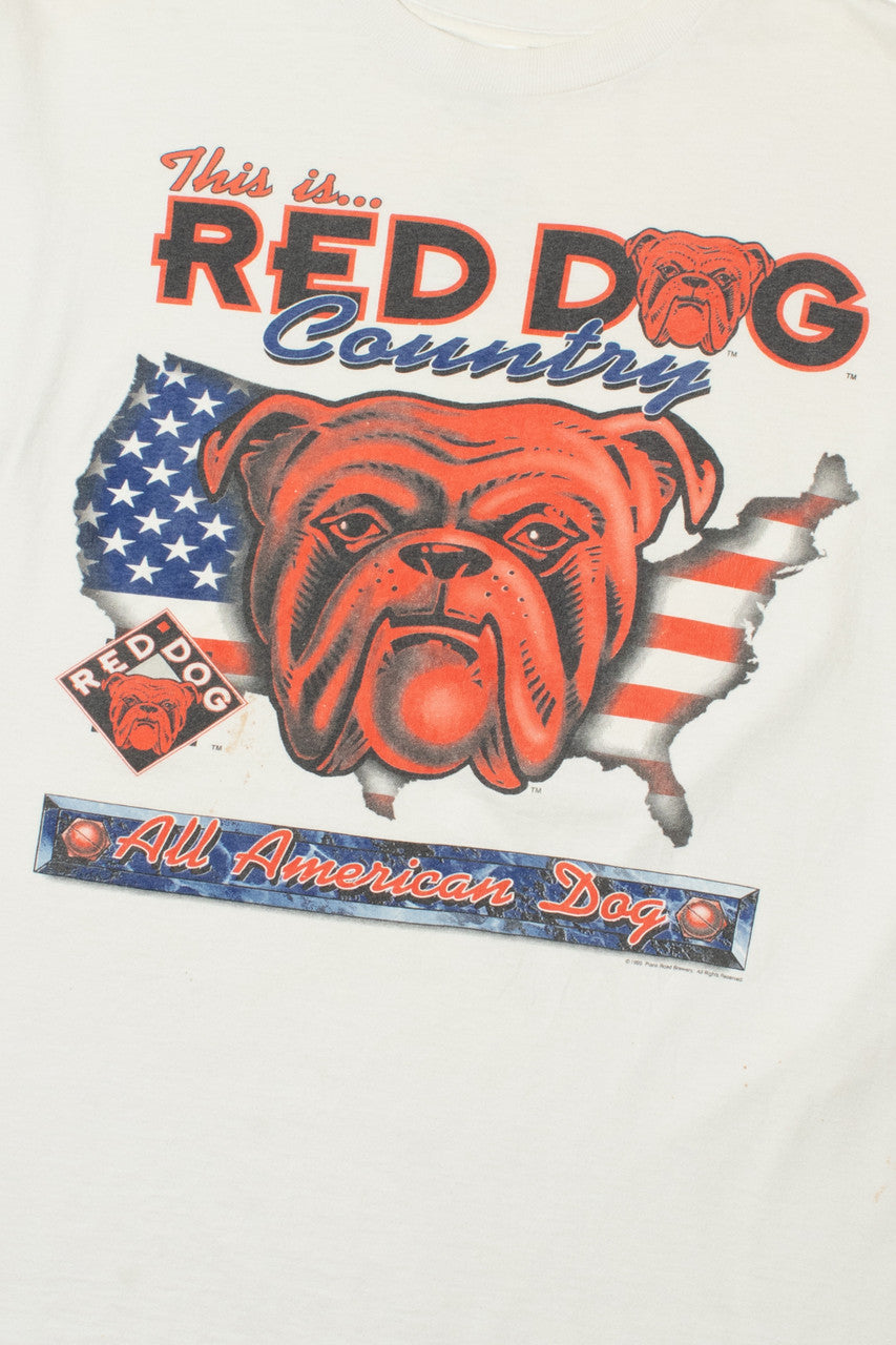 Vintage 1995 "All American Dog" Red Dog Beer T-Shirt