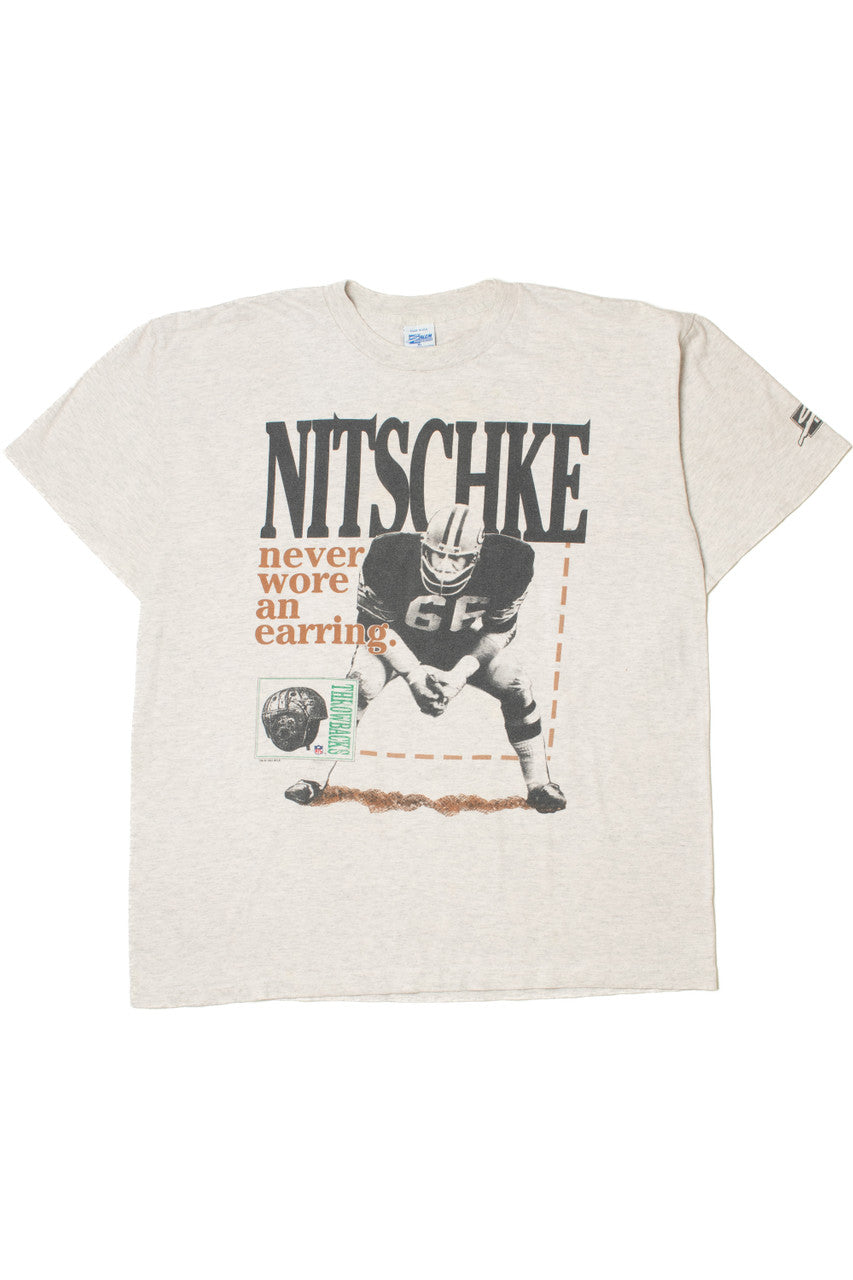 Vintage 1993 Nitschke Green Bay Packers Linebacker T-Shirt