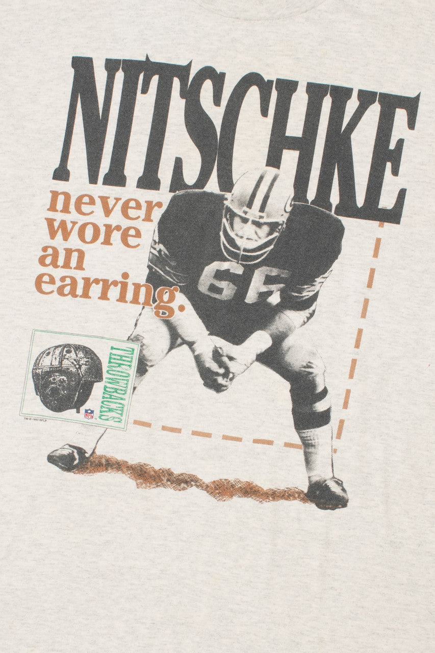 Vintage 1993 Nitschke Green Bay Packers Linebacker T-Shirt