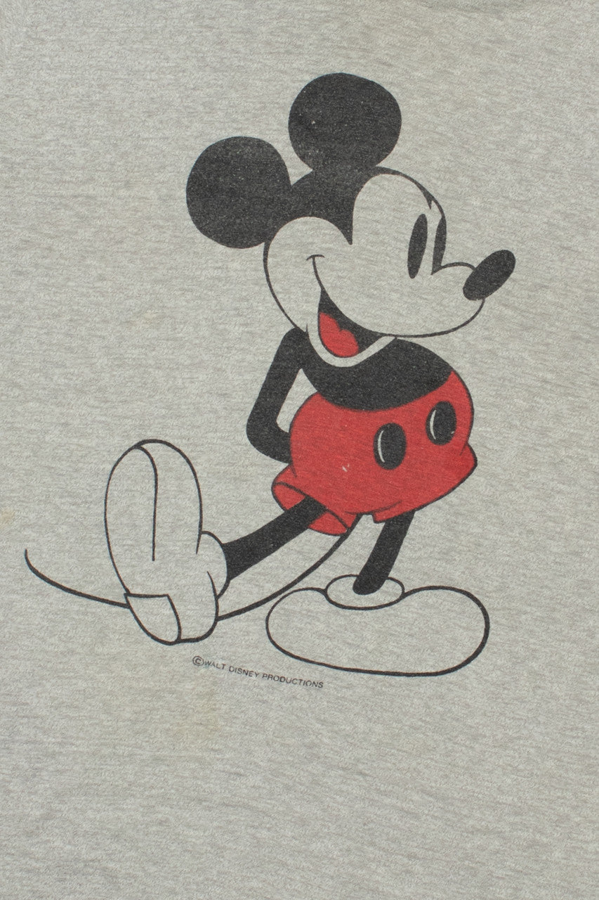 Vintage Mickey Mouse Walt Disney Productions Ringer T-Shirt