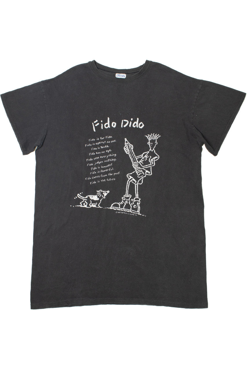 Vintage 1985 "Fido Dido" Cartoon Flirts T-Shirt