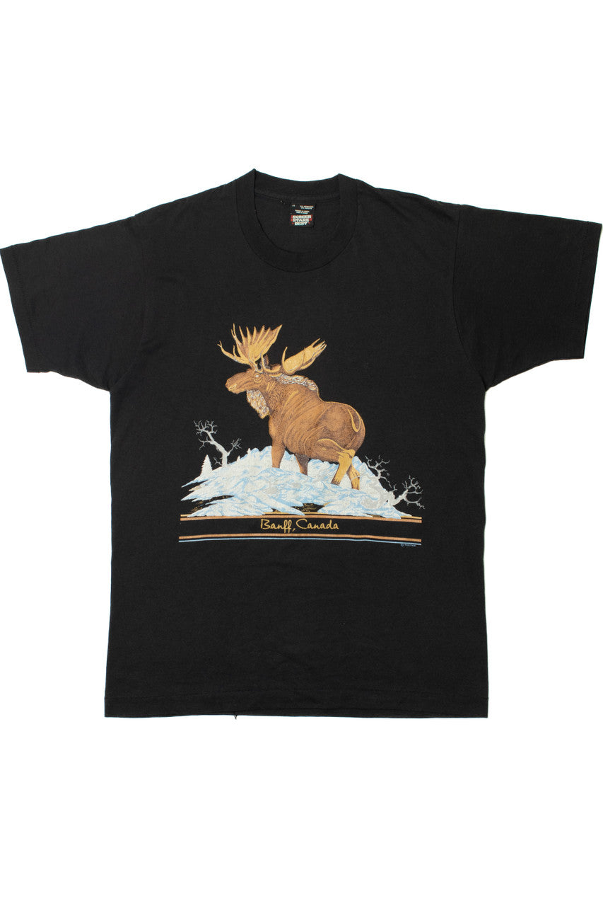 Vintage "Banff, Canada" Moose Single Stitch T-Shirt
