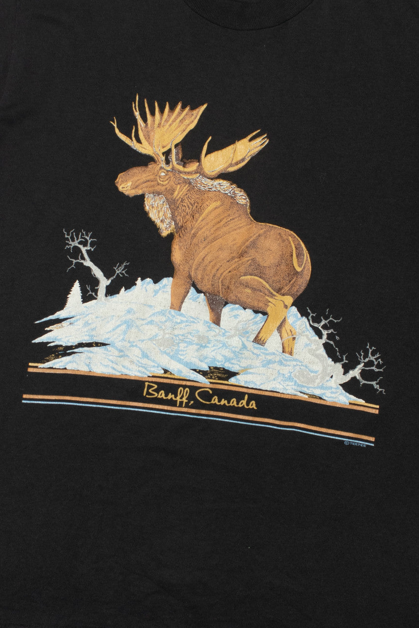 Vintage "Banff, Canada" Moose Single Stitch T-Shirt