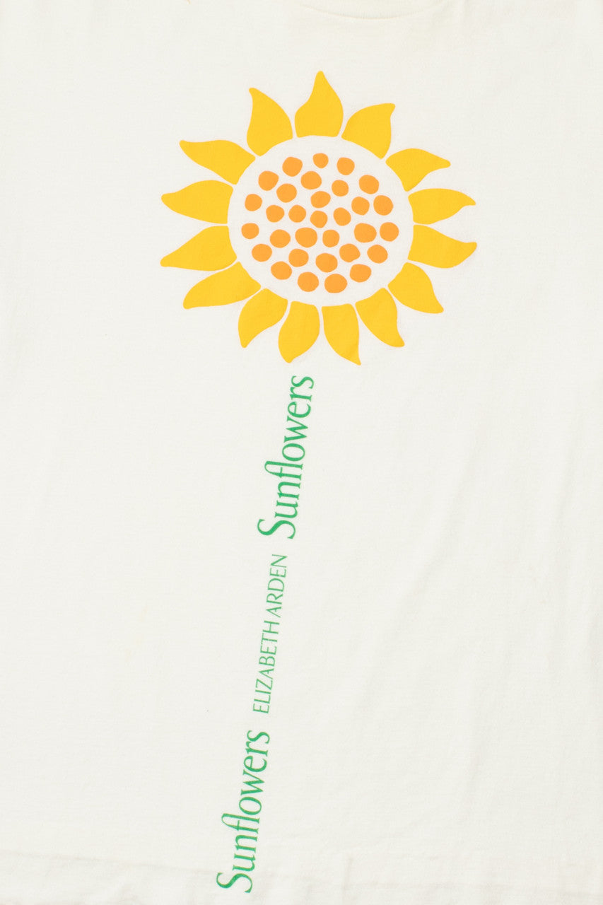 Vintage Elizabeth Arden Sunflowers Perfume Promotional T-Shirt (1990s)