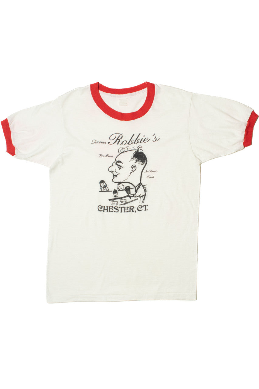 Vintage "Robbie's" Ice Cream Treats Ringer T-Shirt (1980s)