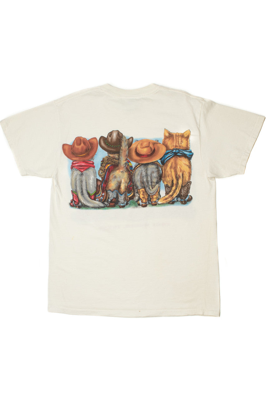 "Fort Worth, Texas" Cowboy Cats Prints Of Tails T-Shirt