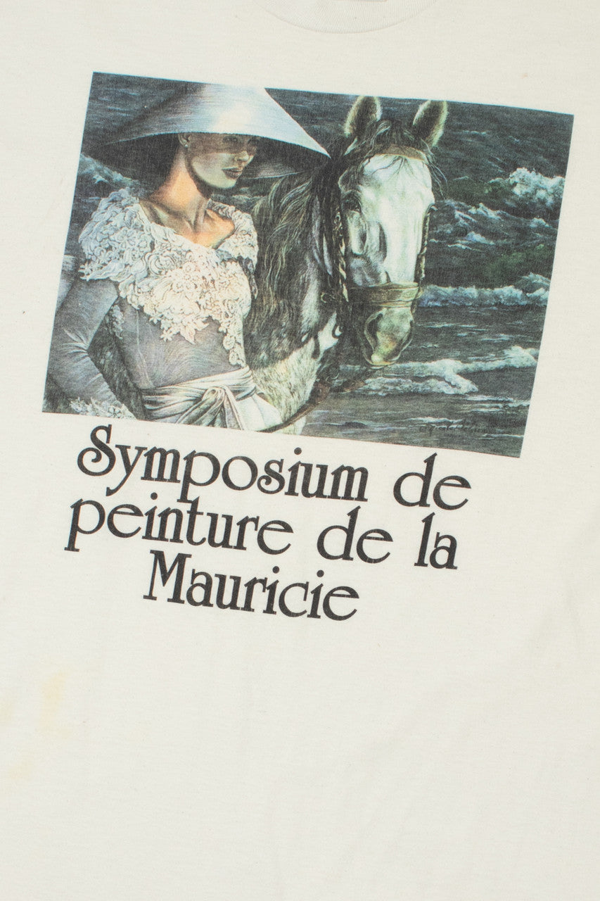 Vintage "Symposium de peinture de la Mauricie" French Painting T-Shirt
