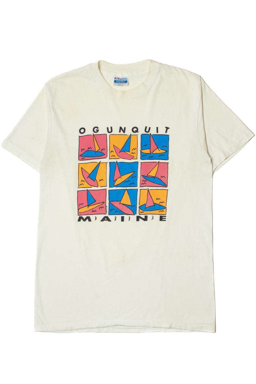 Vintage Ogunquit Maine Sailing Single Stitch T-Shirt