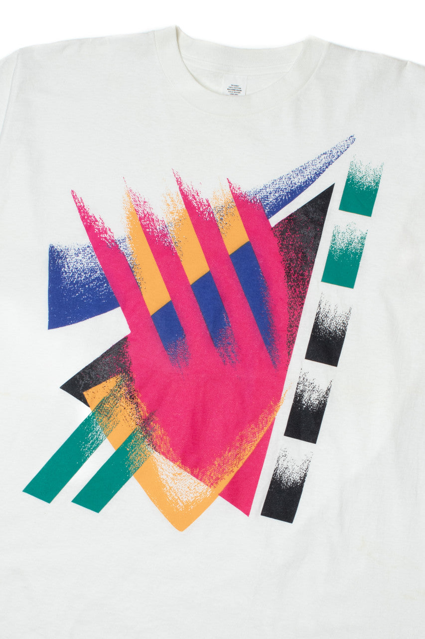 Vintage Abstract Painterly Graphic Print T-Shirt