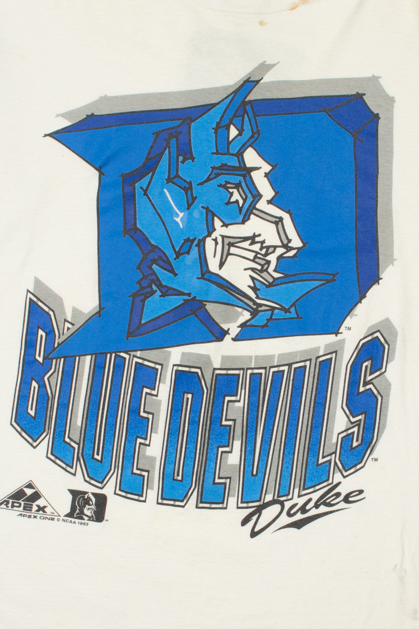 Vintage 1993 Duke Blue Devils Mascot T-Shirt