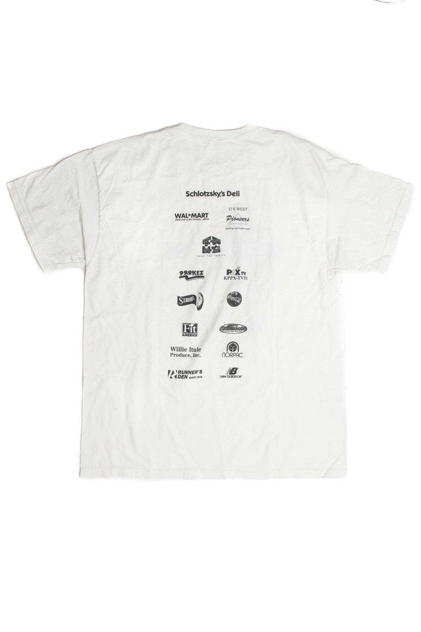 Vintage Schlotzky's Deli Bun Run 1999 T-Shirt