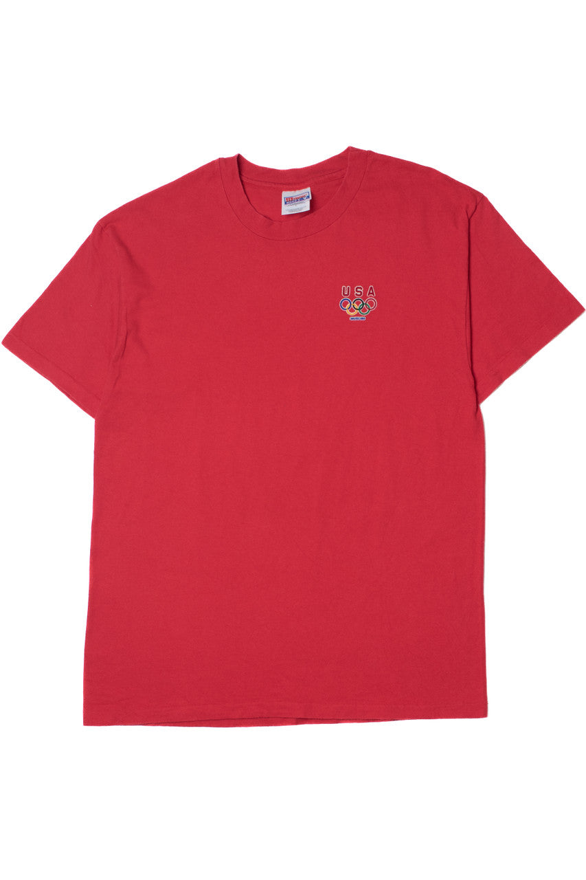 Vintage Embroidered "USA" Olympics Logo T-Shirt