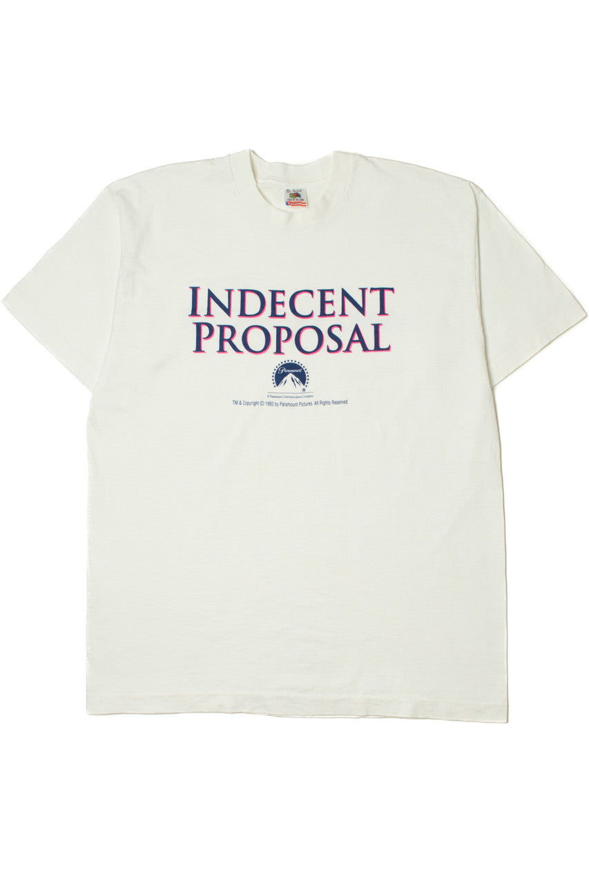 Vintage 1993 "Indecent Proposal" Video Warehouse Paramount Movie Promo T-Shirt